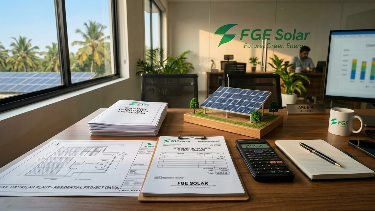 GST on solar panels in India 2026 rate guide, 70:30 composite supply rule, and ITC