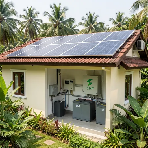 Hybrid solar systems with battery backup